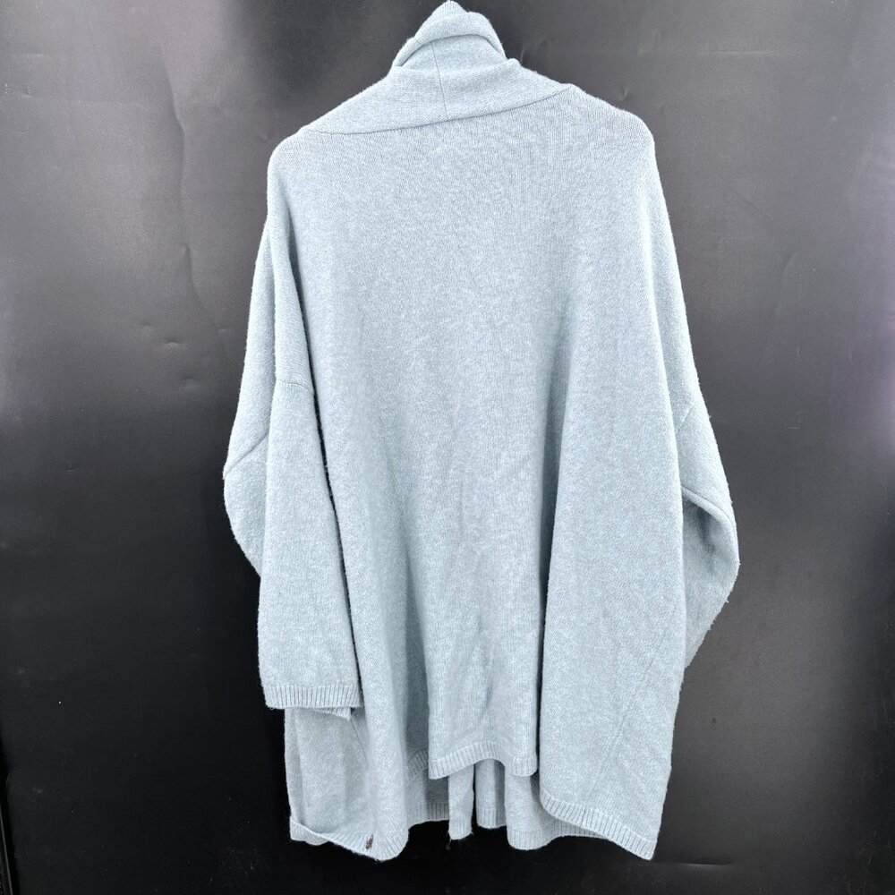 Beryll oversized open front cocoon cardigan sweater light ice blue cashmere OS - Picture 6 of 12